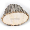 Coș rotund natural, împletitură naturală