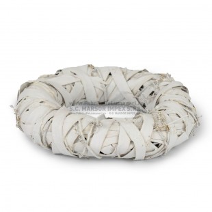 Coș rotund din împletitură naturală jos Ø30 cm pentru aranjamente florale