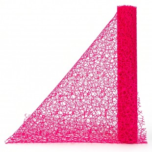 Plasă dantelă ciclam 50 cm × 5 m pentru ambalat flori
