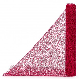 Plasă dantelă fucsia 50 cm × 5 m pentru ambalat flori