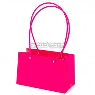 Pungă pliabilă siclam pentru flori 22×14×11 cm set 10 buc