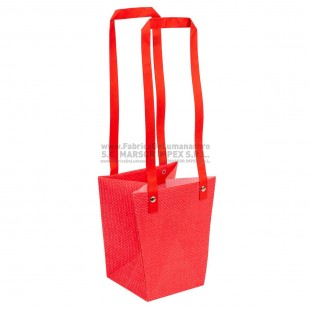 Pungă impermeabilă roșie pentru aranjament floral set 10 buc