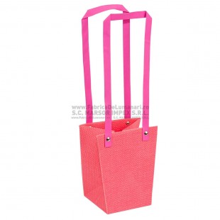 Pungă impermeabilă roz fucsia pentru aranjament floral set 10 buc