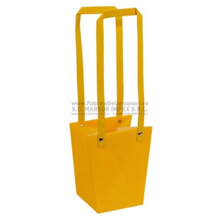 Pungă impermeabilă galbenă pentru aranjament floral set 10 buc