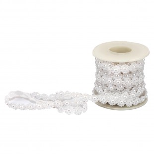 Rolă strasuri alb 1 cm × 5 m pentru flori