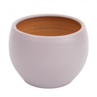 Vas ceramic lila pastel Ø14 cm H 10 cm