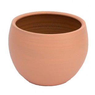 Vas ceramic piersică Ø14 cm H 10 cm