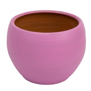 Vas ceramic roz Ø14 cm H 10 cm