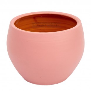 Vas ceramic roz prăfuit Ø14 cm H 10 cm