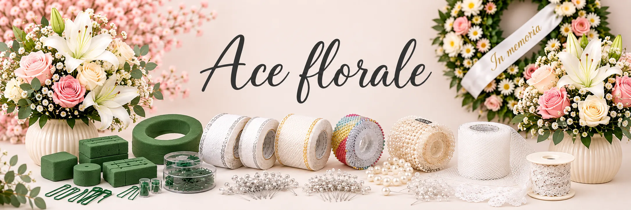 Ace florale pentru aranjamente și cocarde
