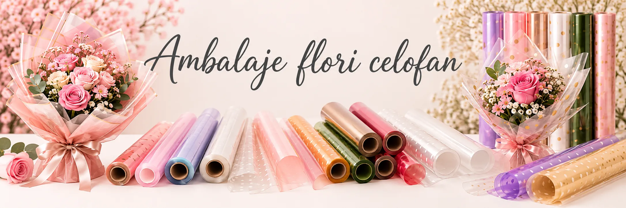 Ambalaje flori celofan