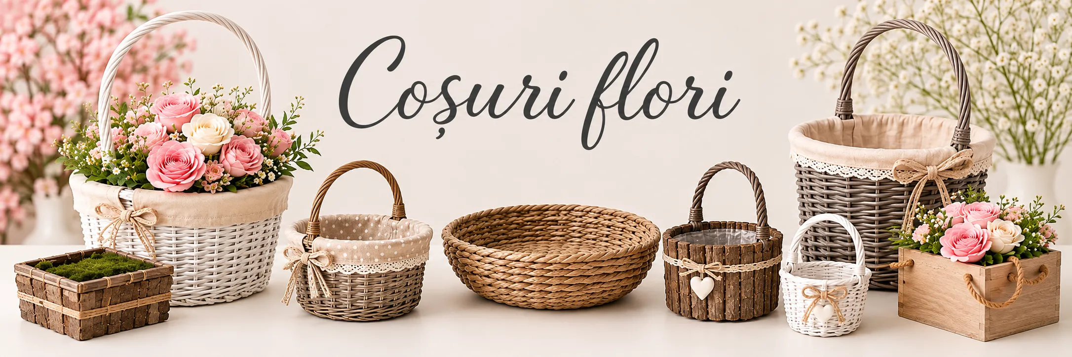 Coșuri flori